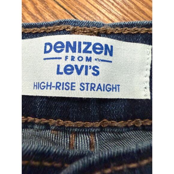 Denizen Levi's Straight Leg High-Rise Dark Wash Jeans Women's SZ 8 W29 L30 - Picture 3 of 9